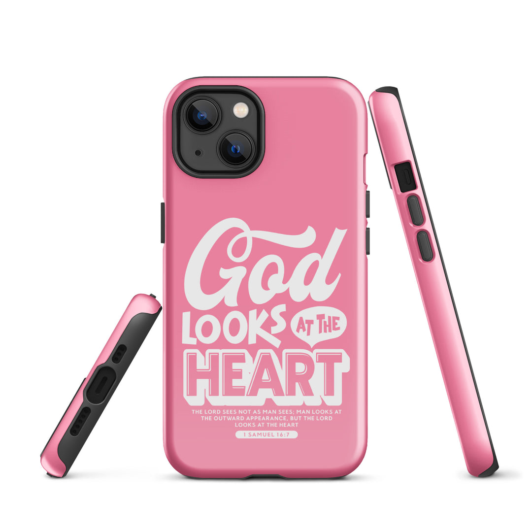 Christian Phone Case God Looks At Heart for iPhone® iPhone® Phone Cases   