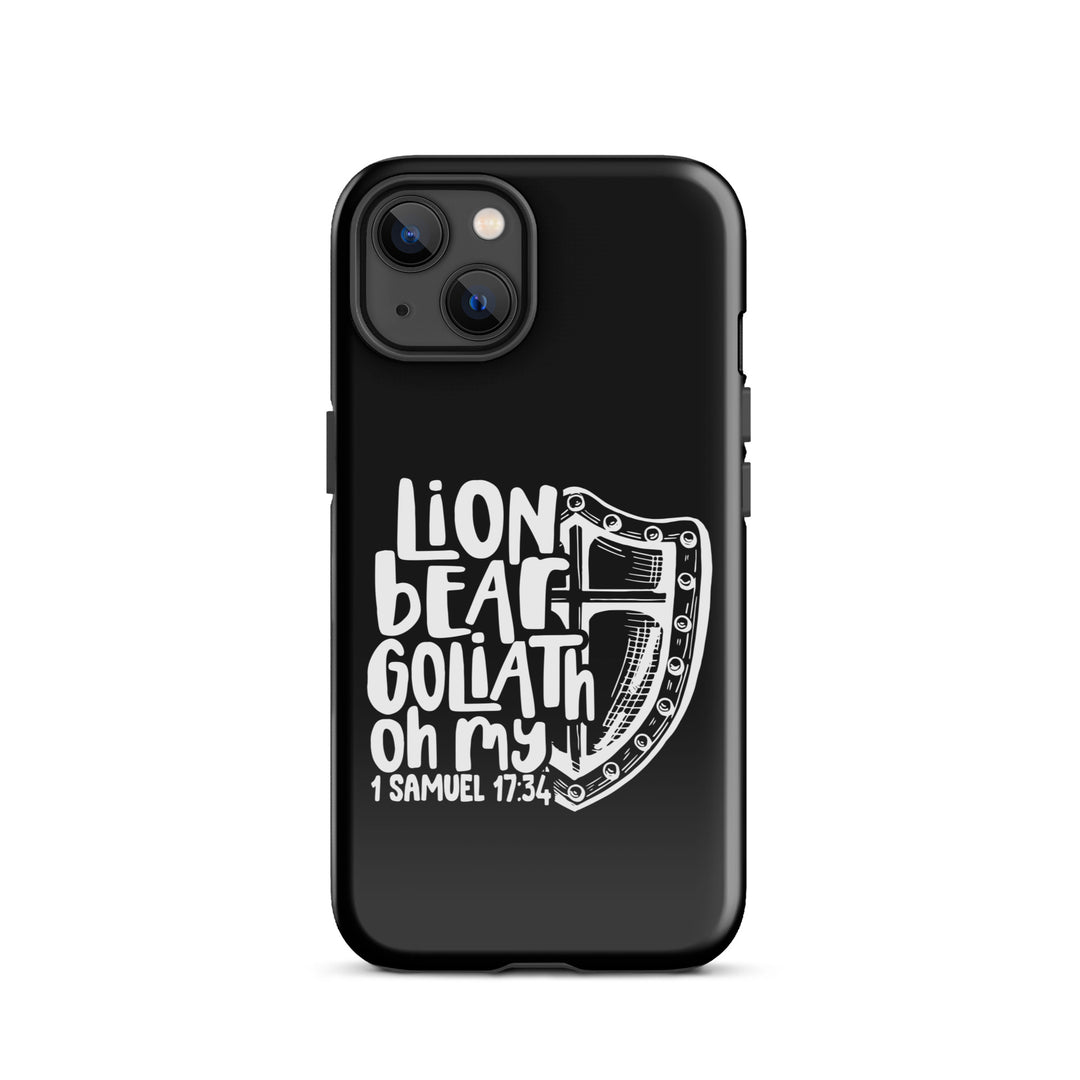 Christian Phone Case Lion Bear Goliath Oh My for iPhone® iPhone® Phone Cases Glossy iPhone 13 