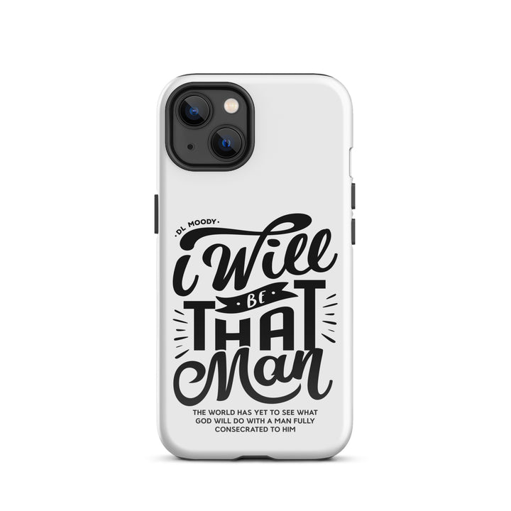 Christian Phone Case I Will Be That Man White for iPhone® iPhone® Phone Cases Glossy iPhone 13 