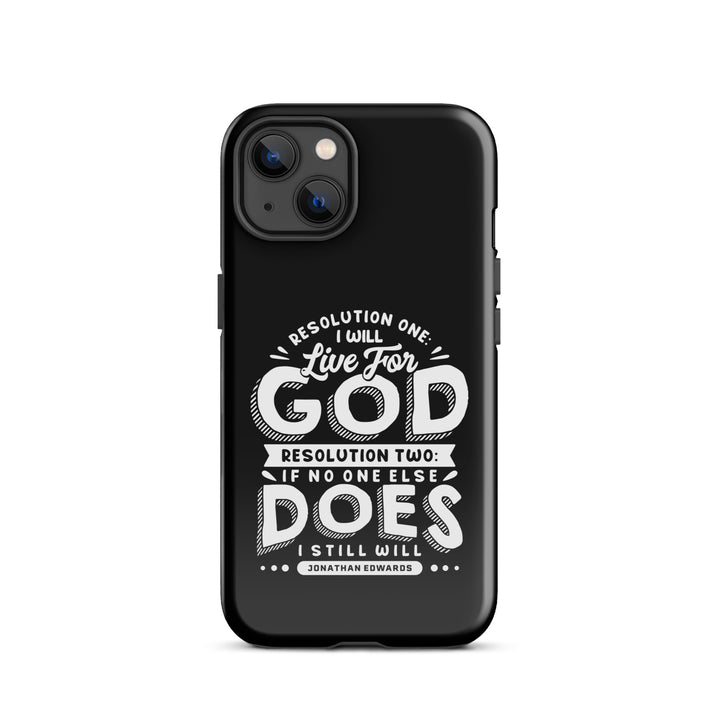 Christian Phone Case Live For God Black for iPhone® iPhone® Phone Cases Glossy iPhone 13 