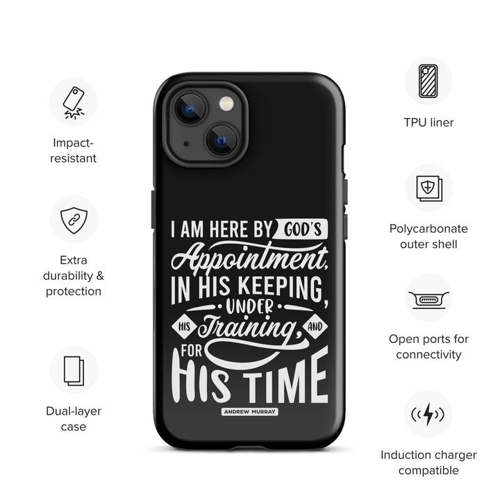 Christian Phone Case His Time Black for iPhone® iPhone® Phone Cases   