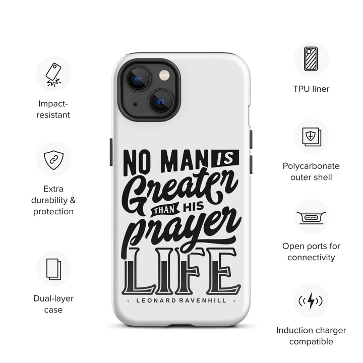 Christian Phone Case Prayer Life White for iPhone® iPhone® Phone Cases   