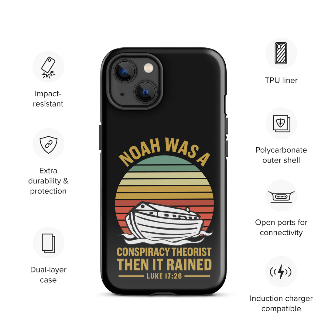 Christian Phone Case Noah Conspiracy Black for iPhone® iPhone® Phone Cases   