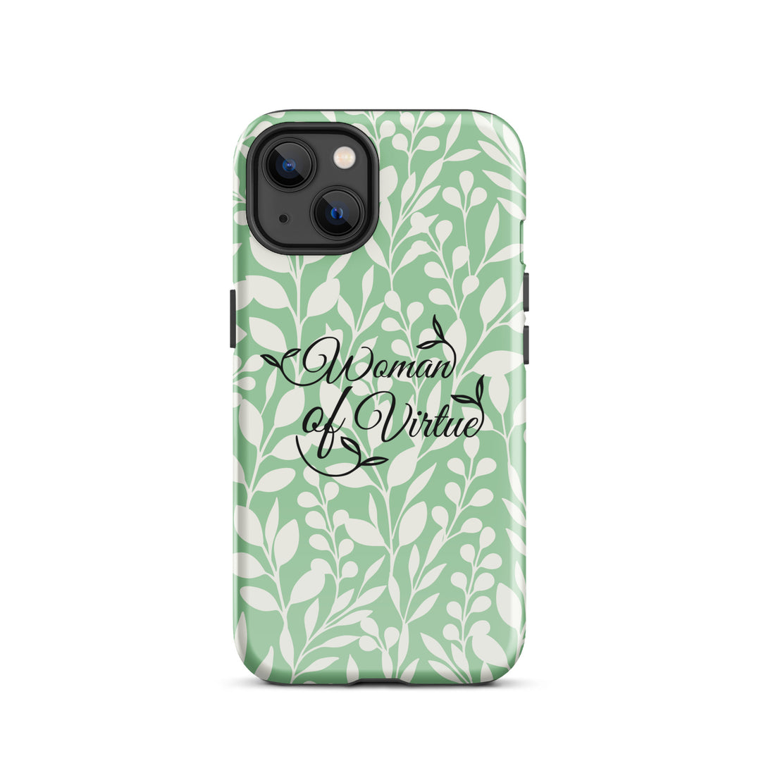 Christian Phone Case Woman of Virtue Green for iPhone® iPhone® Phone Cases Glossy iPhone 13 