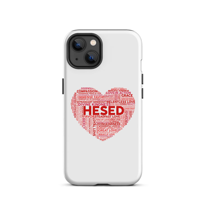 Christian Phone Case Hesed Heart White for iPhone® iPhone® Phone Cases Glossy iPhone 13 