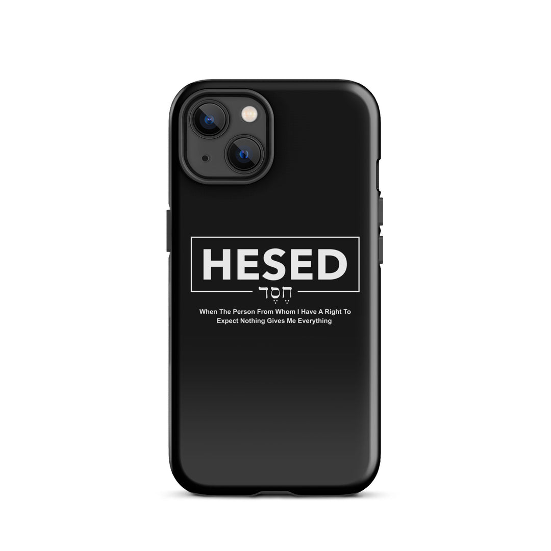 Christian Phone Case Hesed Everything Black for iPhone® iPhone® Phone Cases Glossy iPhone 13 