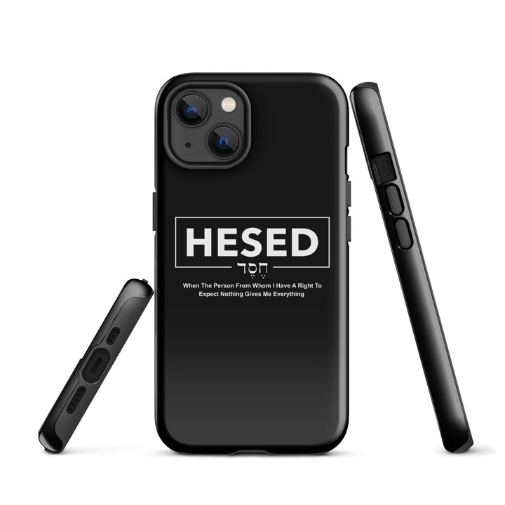 Christian Phone Case Hesed Everything Black for iPhone® iPhone® Phone Cases   