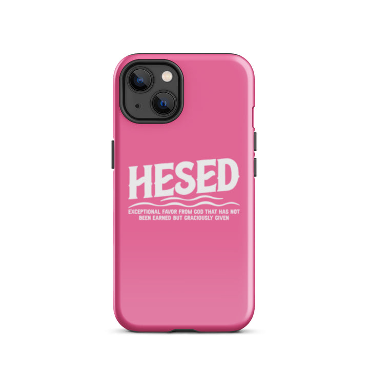 Christian Phone Case Hesed Exceptional Favor Pink for iPhone® iPhone® Phone Cases Glossy iPhone 13 