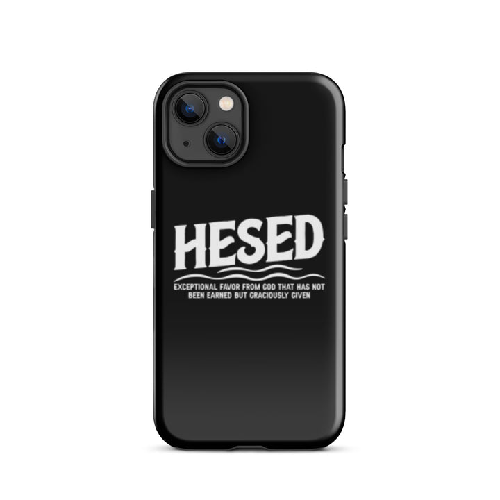 Christian Phone Case Hesed Exceptional Favor Black for iPhone® iPhone® Phone Cases Glossy iPhone 13 