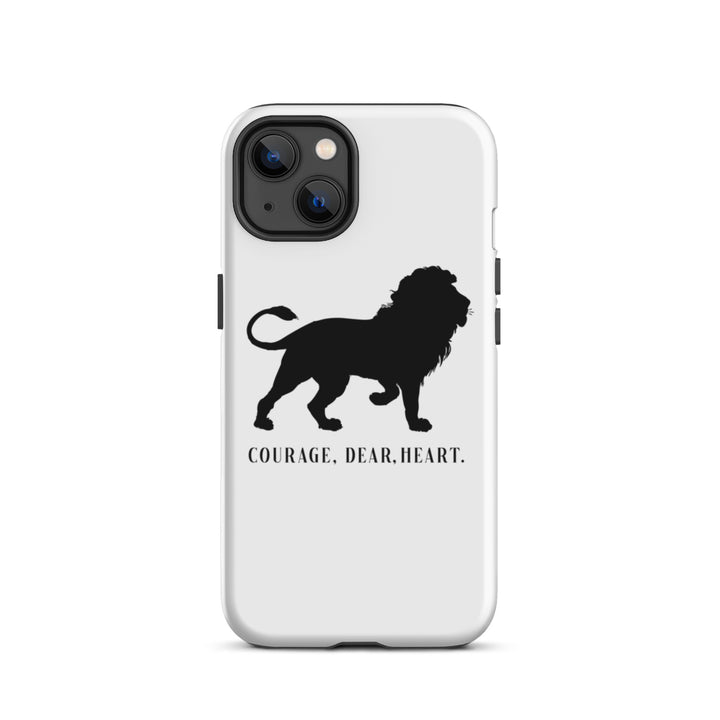 Christian Phone Case Courage Dear Heart White for iPhone® iPhone® Phone Cases Glossy iPhone 13 