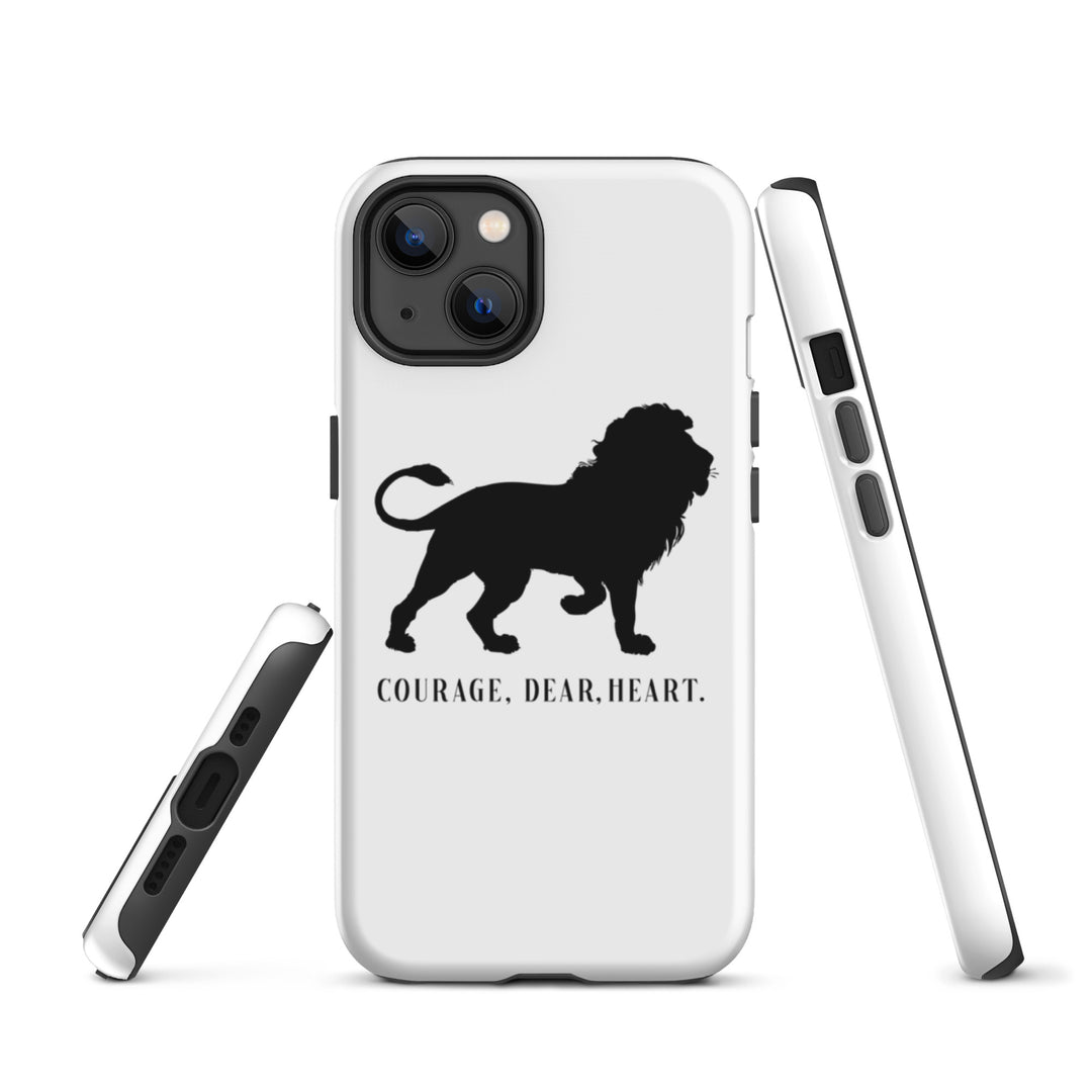 Christian Phone Case Courage Dear Heart White for iPhone® iPhone® Phone Cases   