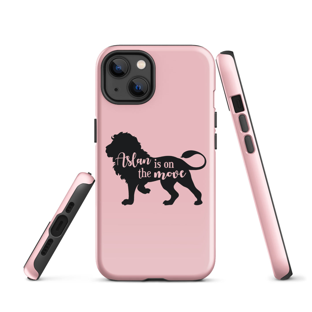 Christian Phone Case Aslan Is On Move Pink for iPhone® iPhone® Phone Cases   