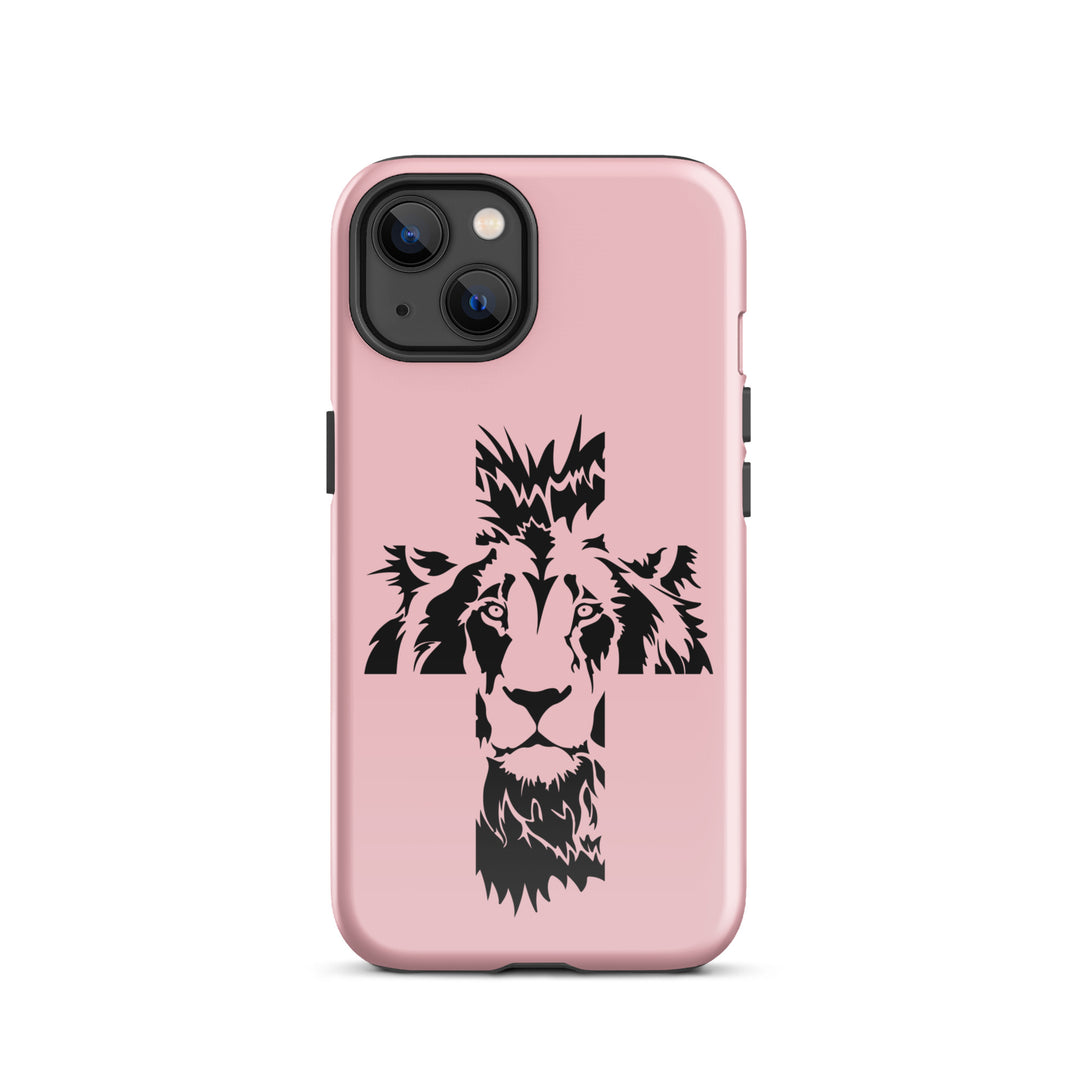 Christian Phone Case Aslan Cross Pink for iPhone® iPhone® Phone Cases Glossy iPhone 13 