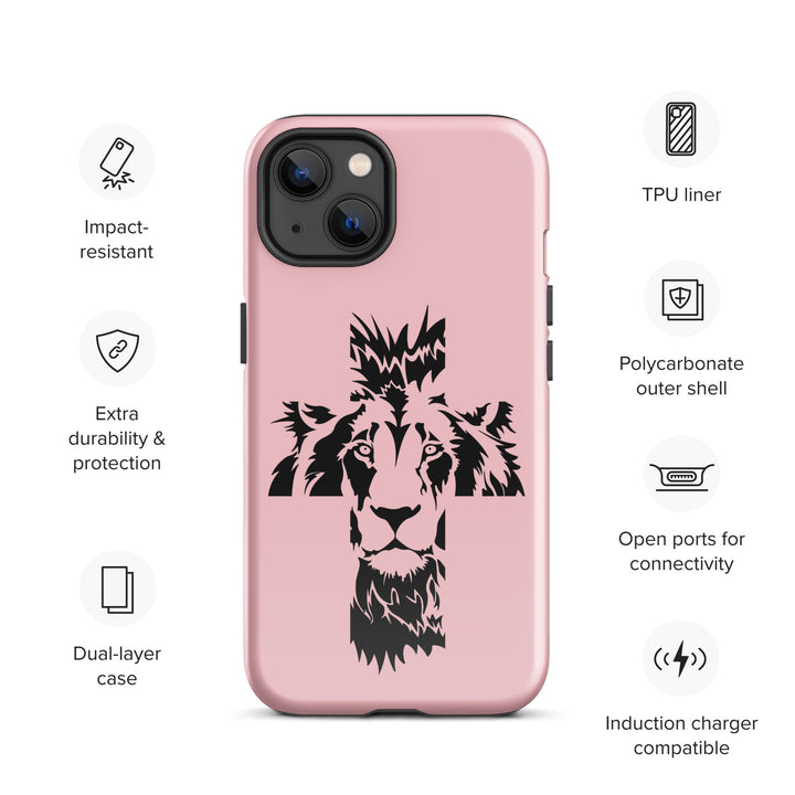 Christian Phone Case Aslan Cross Pink for iPhone® iPhone® Phone Cases   