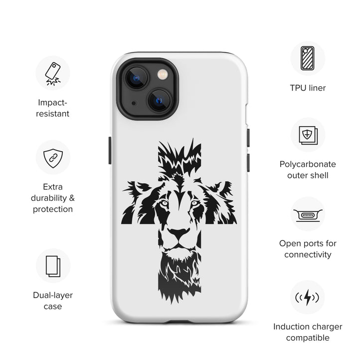 Christian Phone Case Aslan Cross White for iPhone® iPhone® Phone Cases   