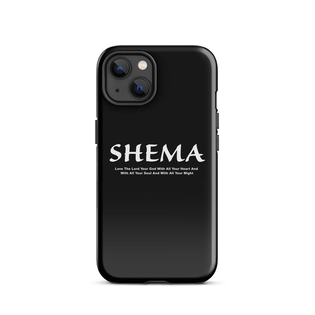 Christian Phone Case Shema Love The Lord Black  for iPhone® iPhone® Phone Cases Glossy iPhone 13 