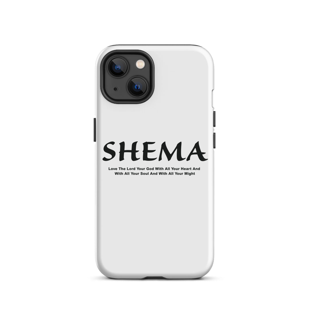 Christian Phone Case Shema Love The Lord White for iPhone® iPhone® Phone Cases Glossy iPhone 13 