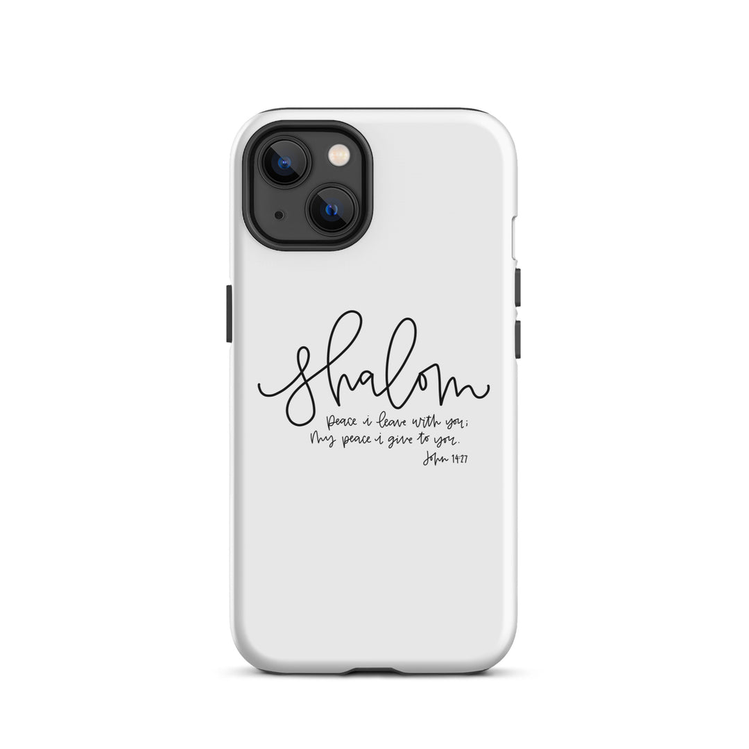 Christian Phone Case Shalom White for iPhone® iPhone® Phone Cases Glossy iPhone 13 