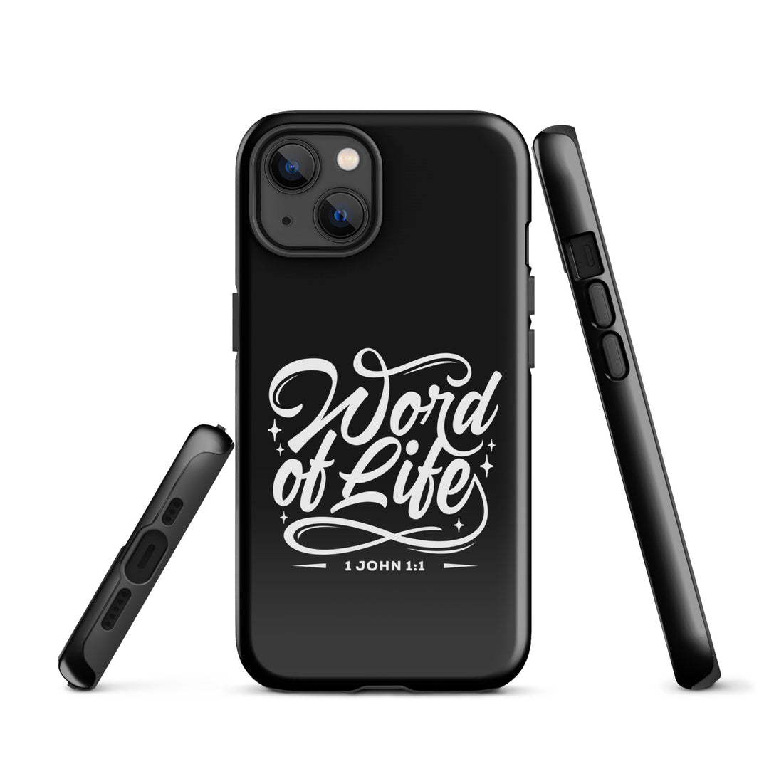 Christian Phone Case Word of Life Black for iPhone® iPhone® Phone Cases   