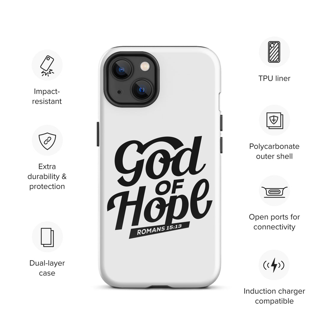 Christian Phone Case God of Hope White for iPhone® iPhone® Phone Cases   