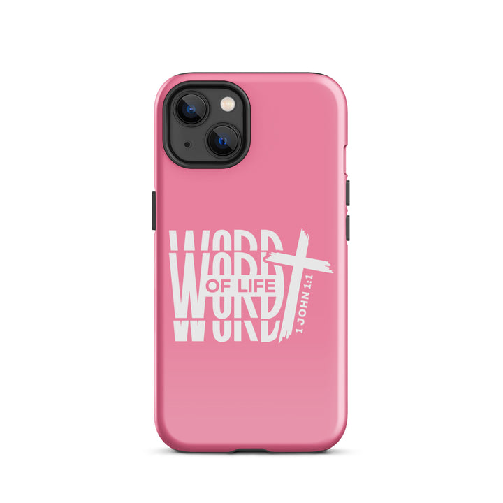 Christian Phone Case Word of Life Cross Pink for iPhone® iPhone® Phone Cases Glossy iPhone 13 