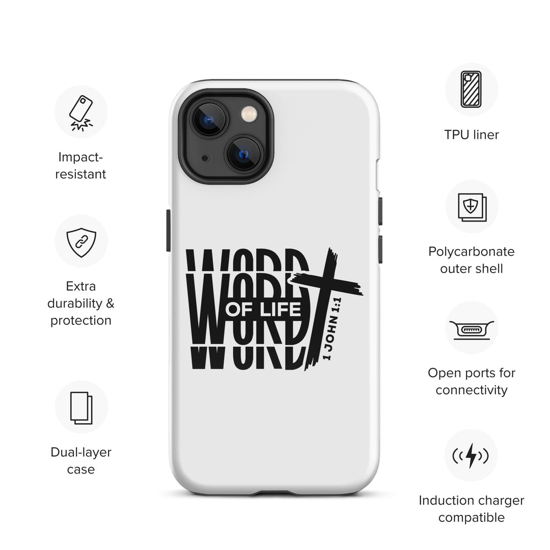 Christian Phone Case Word of Life White for iPhone® iPhone® Phone Cases   