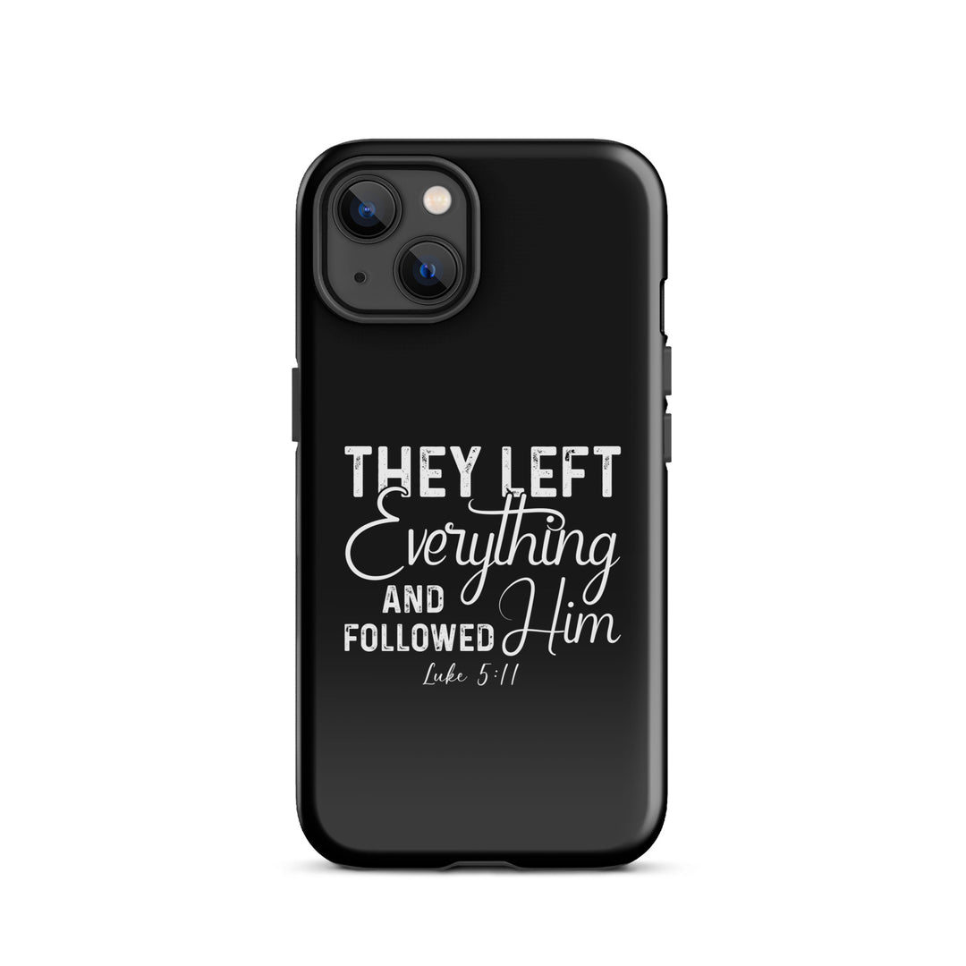 Christian Phone Case Left Everything Black for iPhone® iPhone® Phone Cases Glossy iPhone 13 