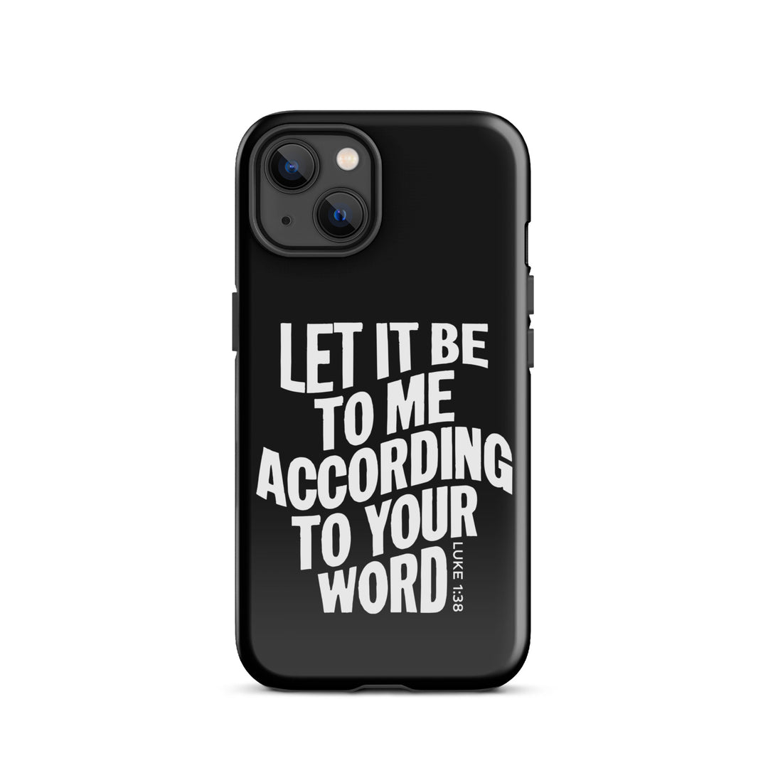 Christian Phone Case According To Your Word Black for iPhone® iPhone® Phone Cases   