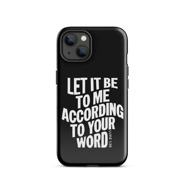 Christian Phone Case According To Your Word Black for iPhone® iPhone® Phone Cases   