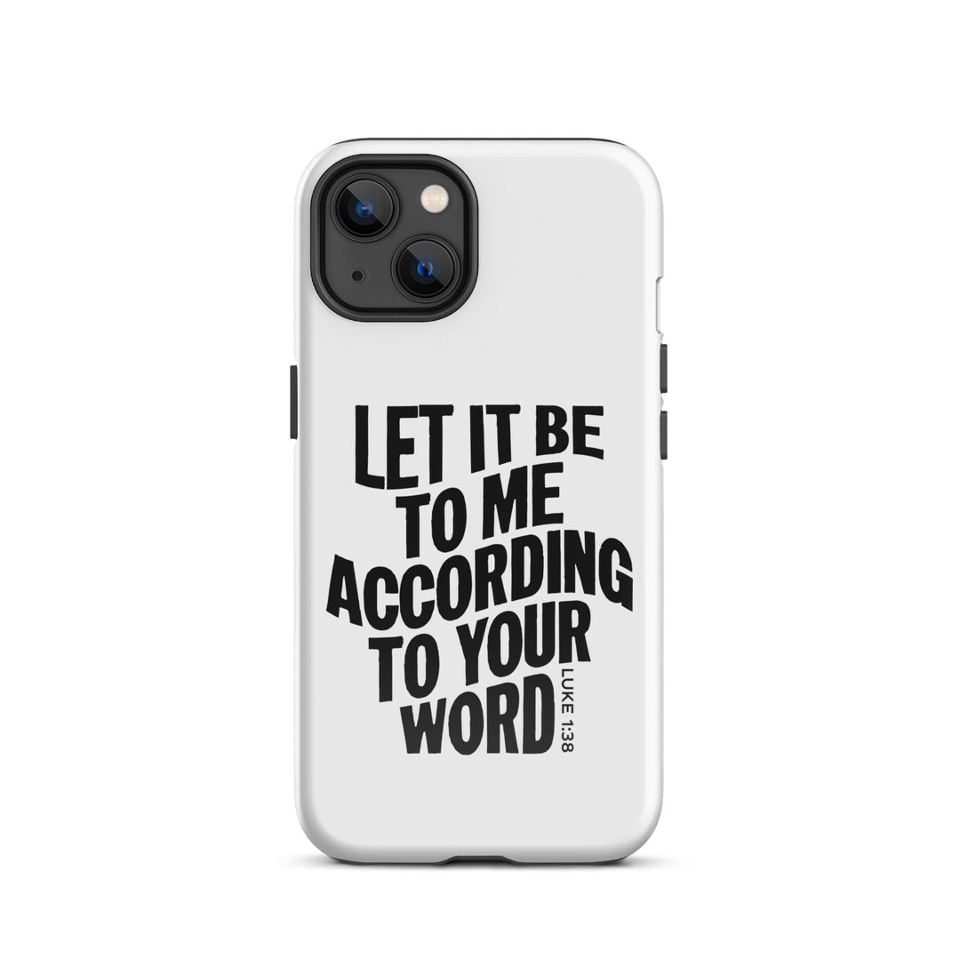 Christian Phone Case According To Your Word White for iPhone® iPhone® Phone Cases Glossy iPhone 13 