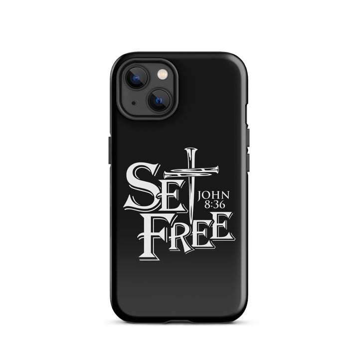 Christian Phone Case Set Free Black for iPhone® iPhone® Phone Cases Glossy iPhone 13 