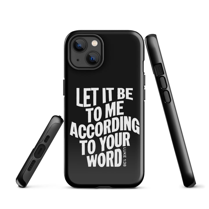 Christian Phone Case According To Your Word Black for iPhone® iPhone® Phone Cases   