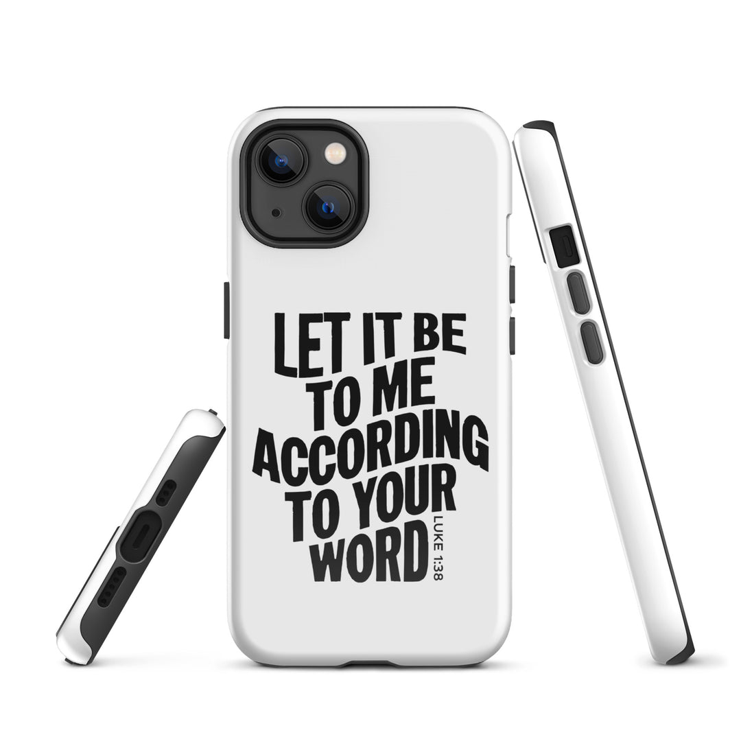 Christian Phone Case According To Your Word White for iPhone® iPhone® Phone Cases   