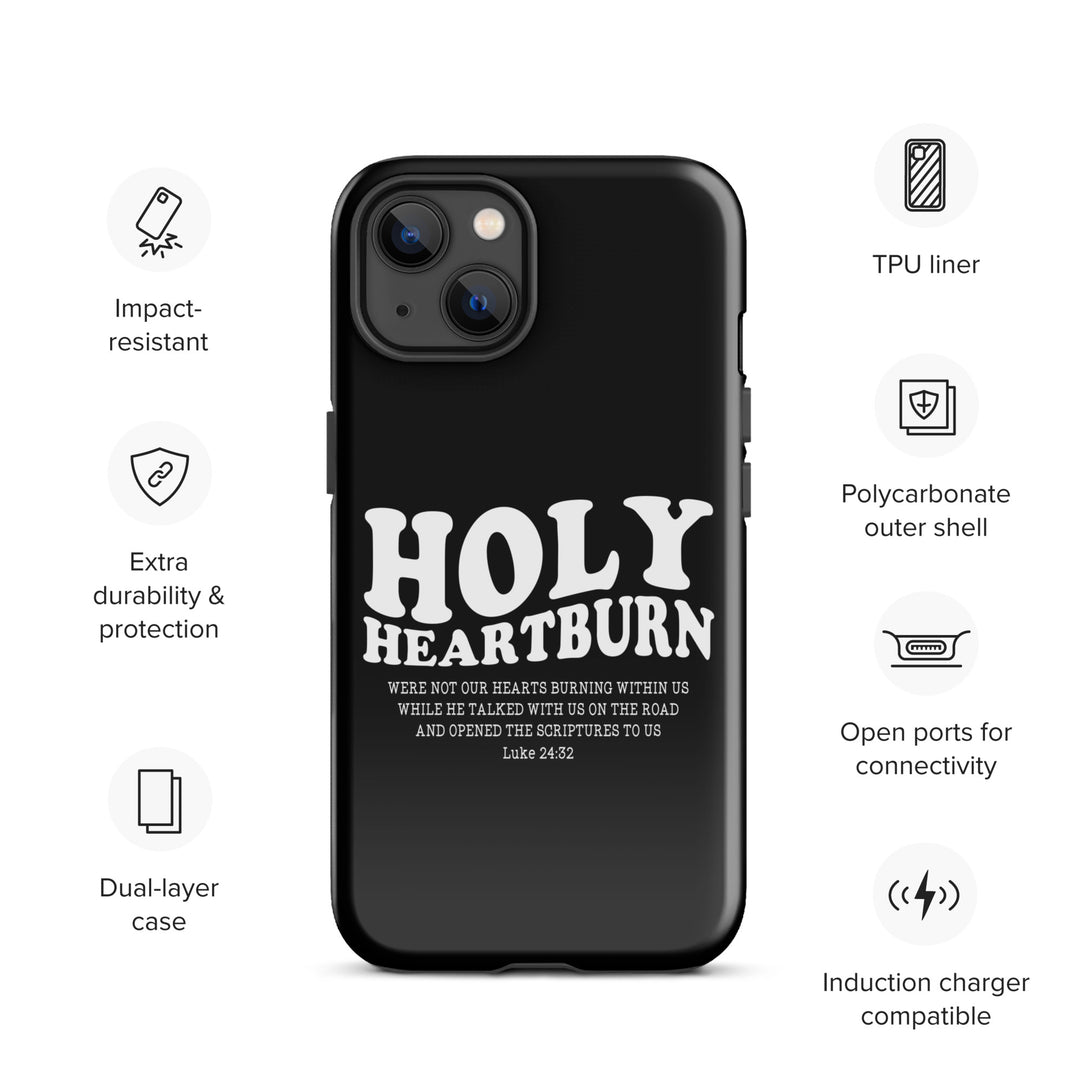 Christian Phone Case Holy Heartburn Black for iPhone® iPhone® Phone Cases   