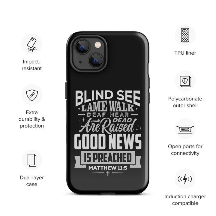 Christian Phone Case Go Tell John Black for iPhone® iPhone® Phone Cases   