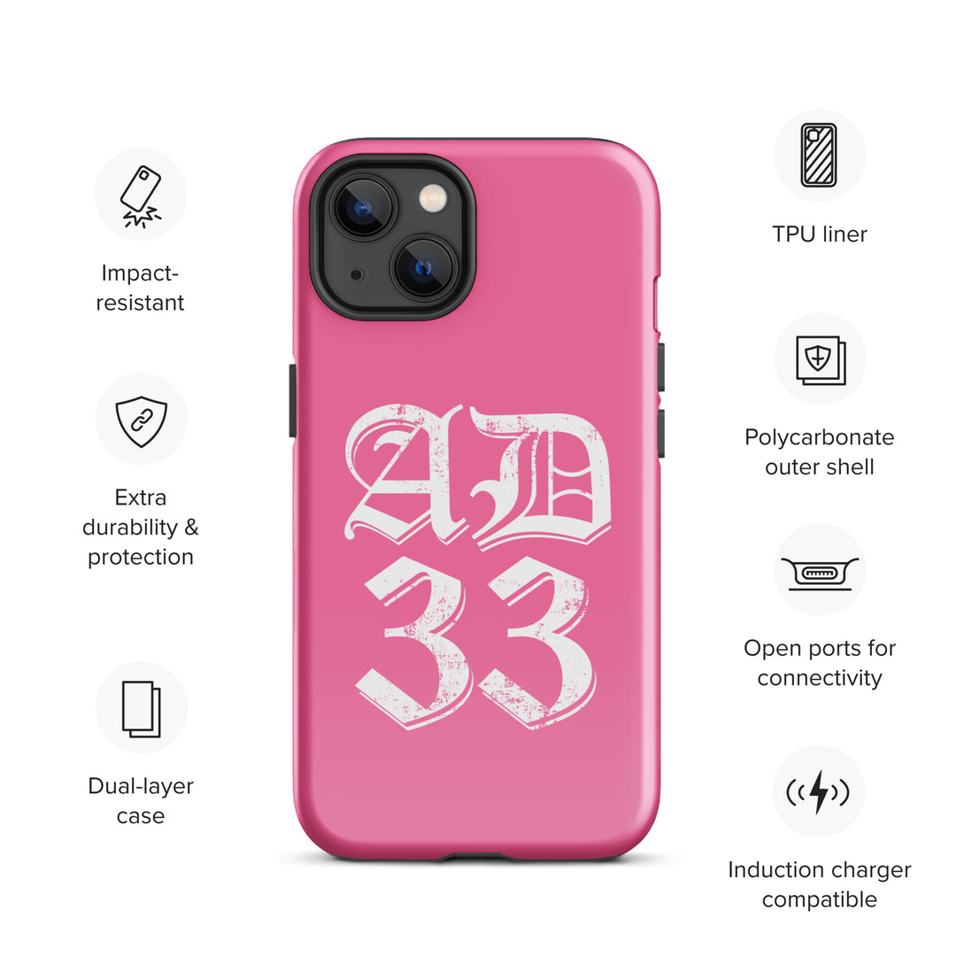 Christian Phone Case AD 33 Old English Pink for iPhone® iPhone® Phone Cases   