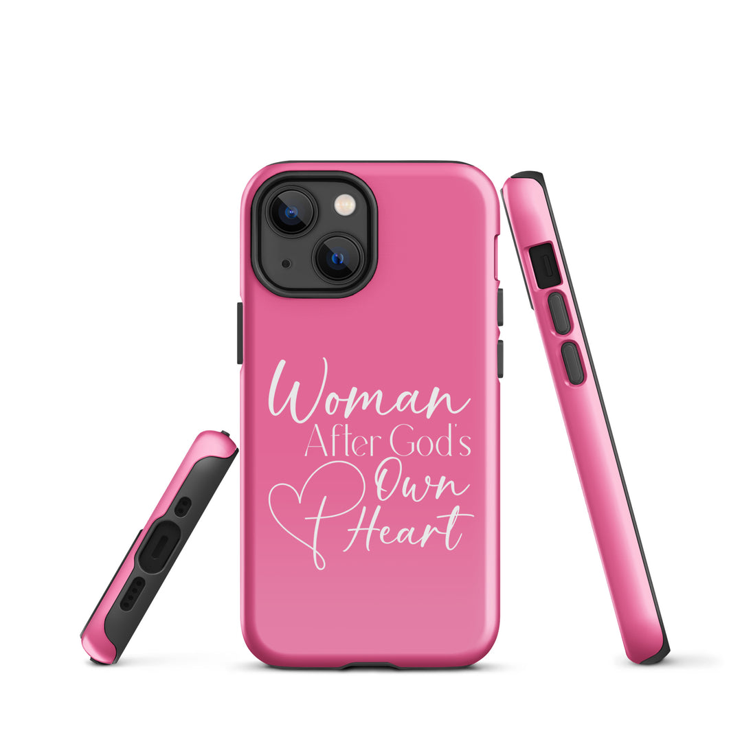 Christian Phone Case Woman After God's Heart Pink for iPhone® iPhone® Phone Cases   