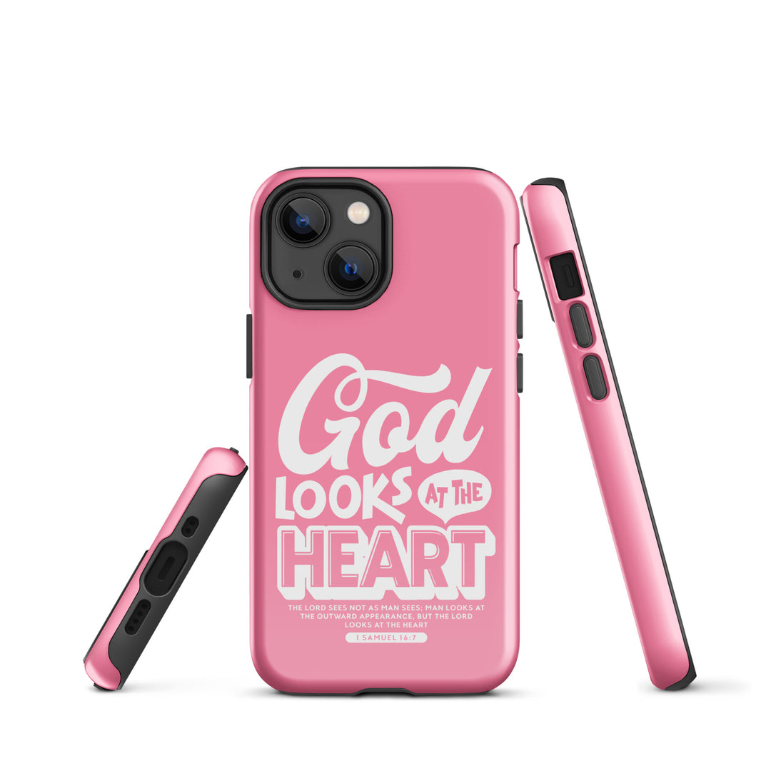 Christian Phone Case God Looks At Heart for iPhone® iPhone® Phone Cases   