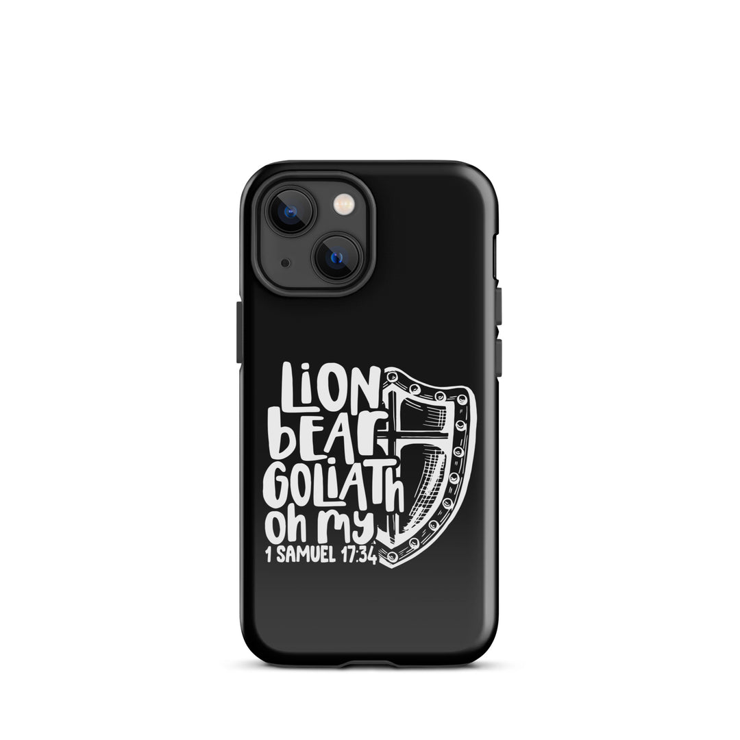 Christian Phone Case Lion Bear Goliath Oh My for iPhone® iPhone® Phone Cases Glossy iPhone 13 mini 