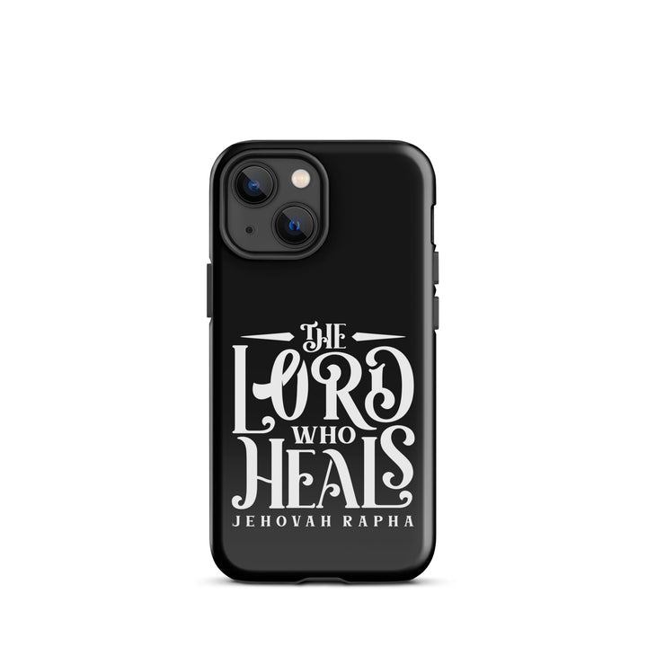 Christian Phone Case The Lord Who Heals Black for iPhone® iPhone® Phone Cases Glossy iPhone 13 mini 