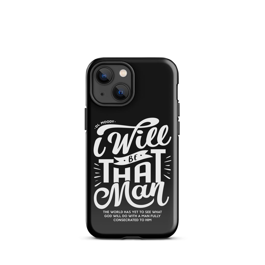 Christian Phone Case I Will Be That Man Black for iPhone® iPhone® Phone Cases Glossy iPhone 13 mini 