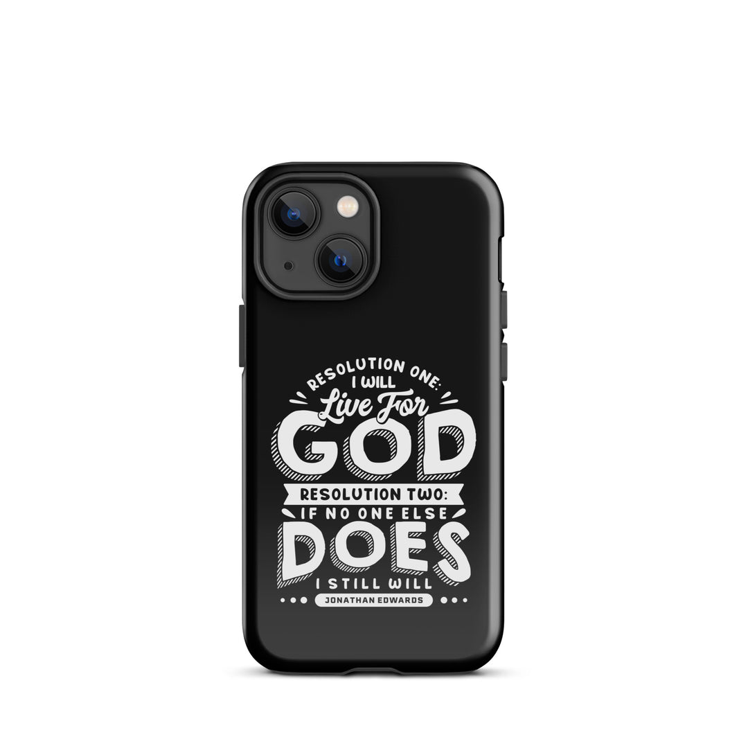 Christian Phone Case Live For God Black for iPhone® iPhone® Phone Cases Glossy iPhone 13 mini 