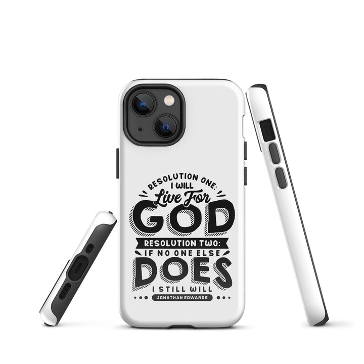 Christian Phone Case Live For God White for iPhone® iPhone® Phone Cases   