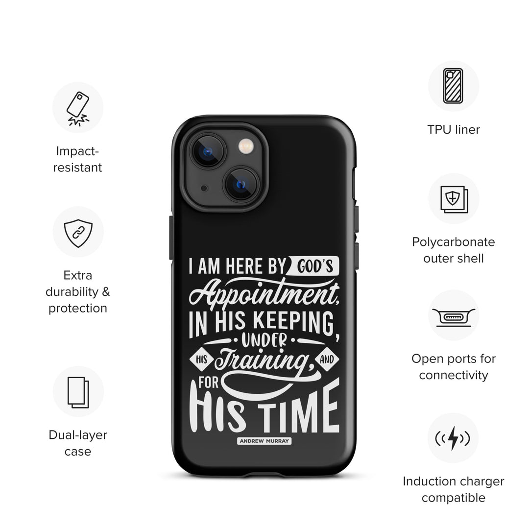 Christian Phone Case His Time Black for iPhone® iPhone® Phone Cases   