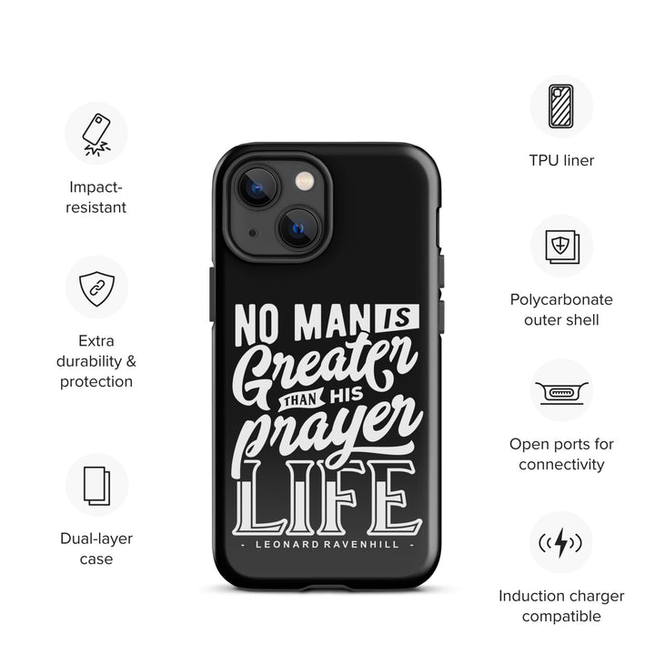 Christian Phone Case Prayer Life Black for iPhone® iPhone® Phone Cases   