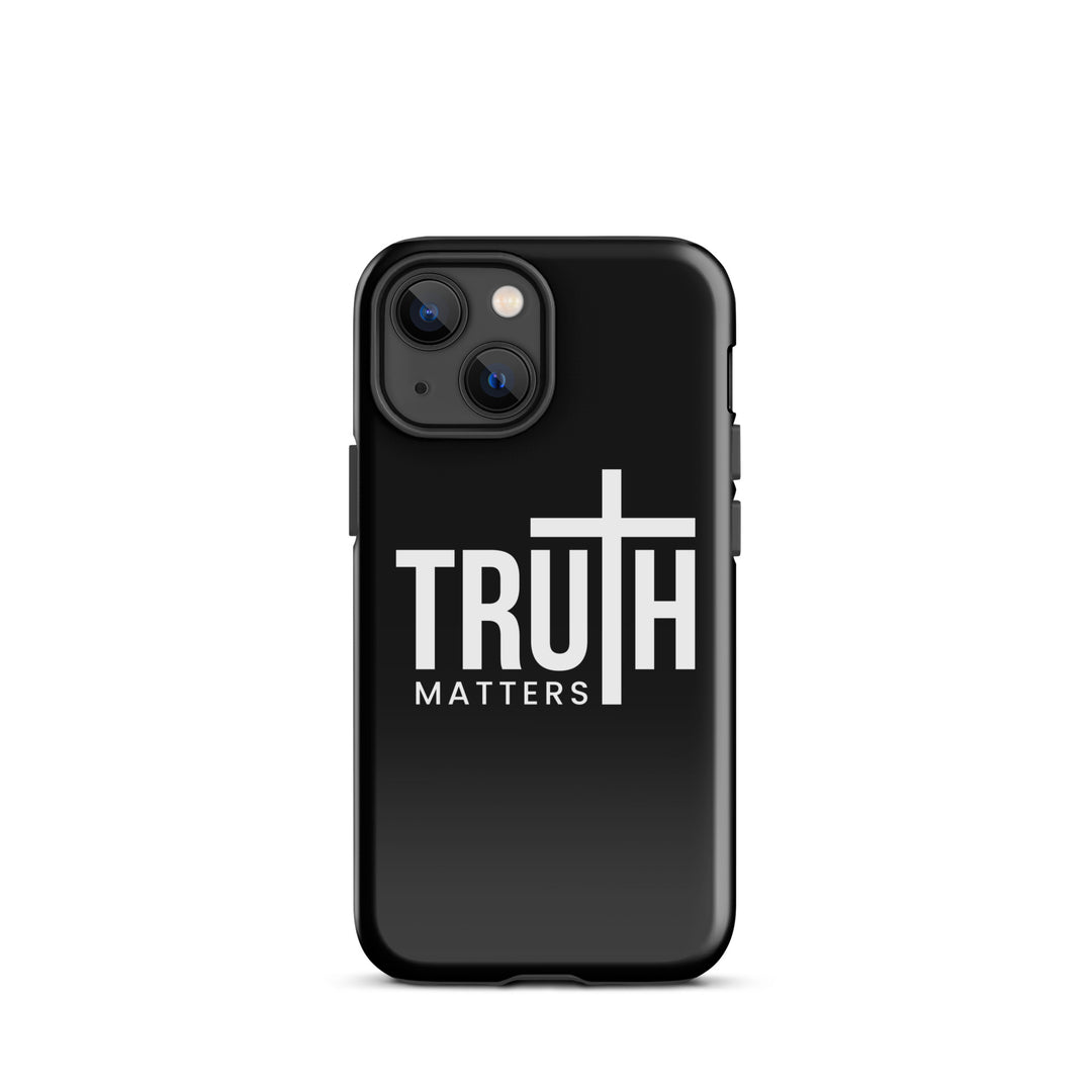 Christian Phone Case Truth Matters Black for iPhone® iPhone® Phone Cases Glossy iPhone 13 mini 