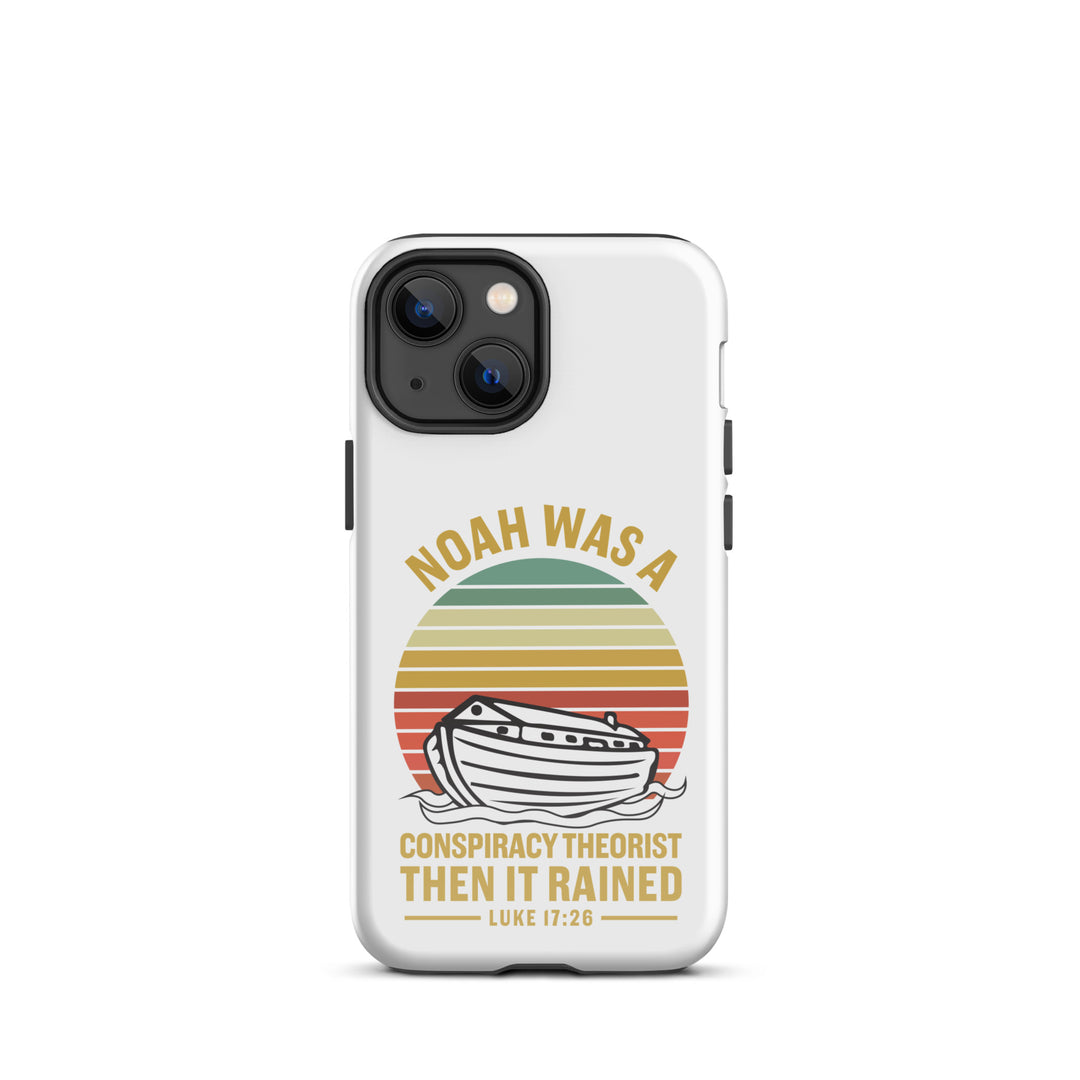 Christian Phone Case Noah Conspiracy White for iPhone® iPhone® Phone Cases Glossy iPhone 13 mini 