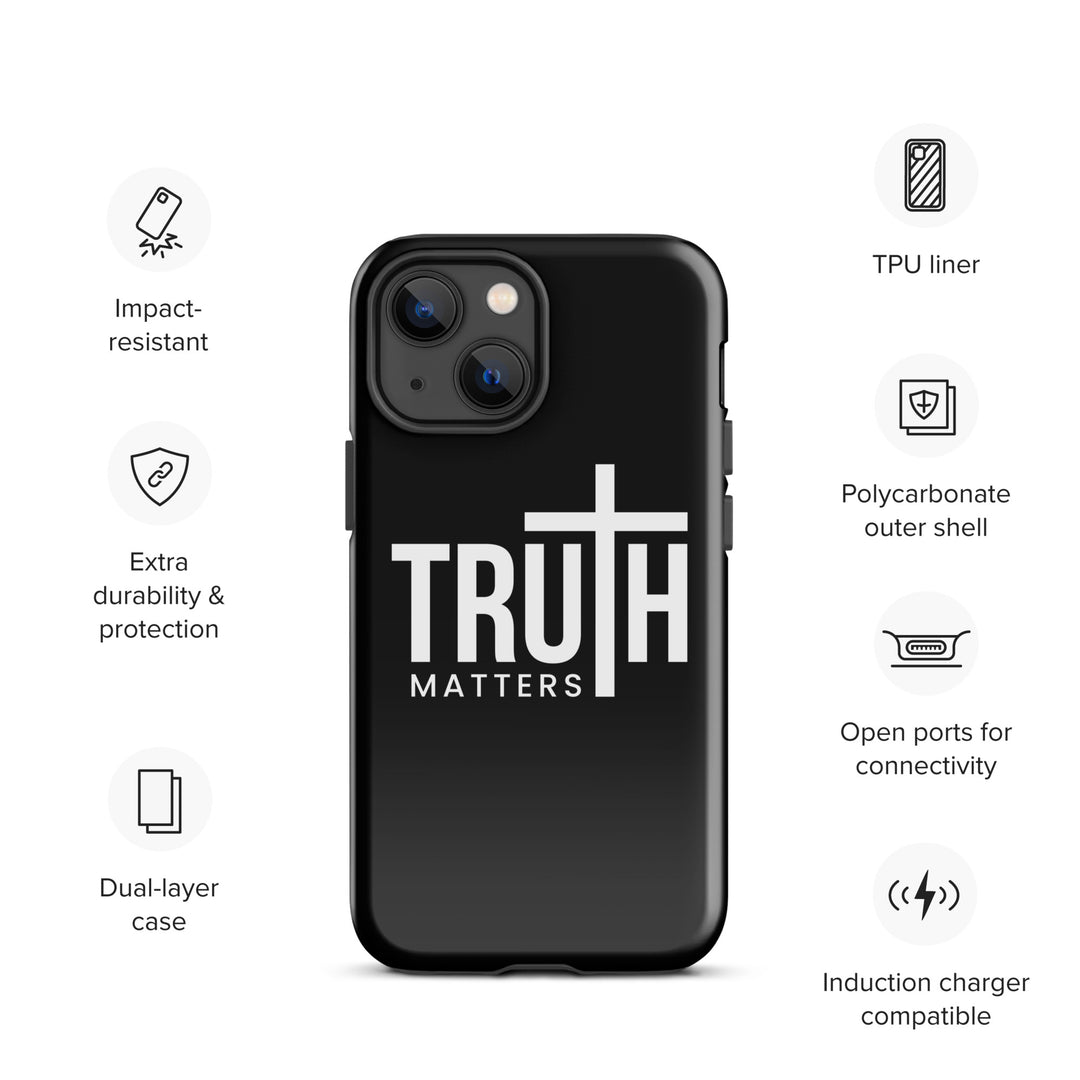 Christian Phone Case Truth Matters Black for iPhone® iPhone® Phone Cases   