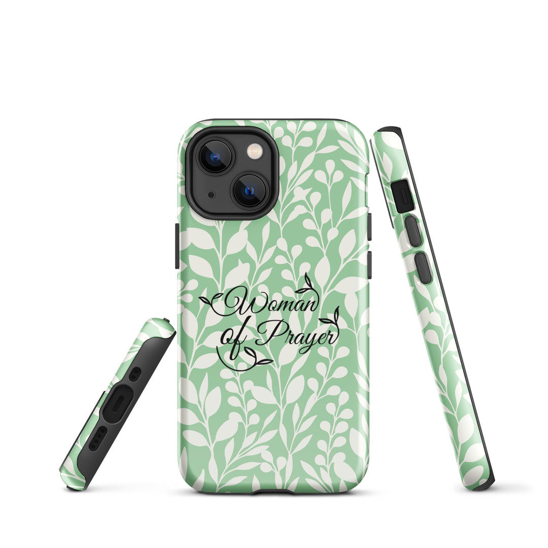 Christian Phone Case Woman of Prayer Green for iPhone® iPhone® Phone Cases   