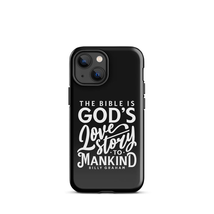 Christian Phone Case God's Love Story Black for iPhone® iPhone® Phone Cases Glossy iPhone 13 mini 